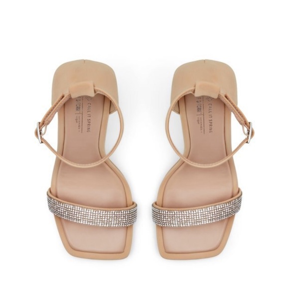 Call it Spring Luisa High heel sandals in nude with sparkle detail Size 7 - Picture 5 of 10